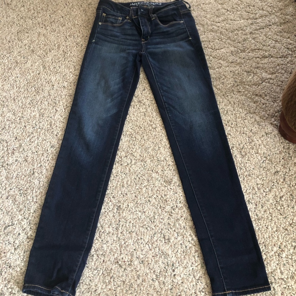 Dark American Eagle Skinny Jeans